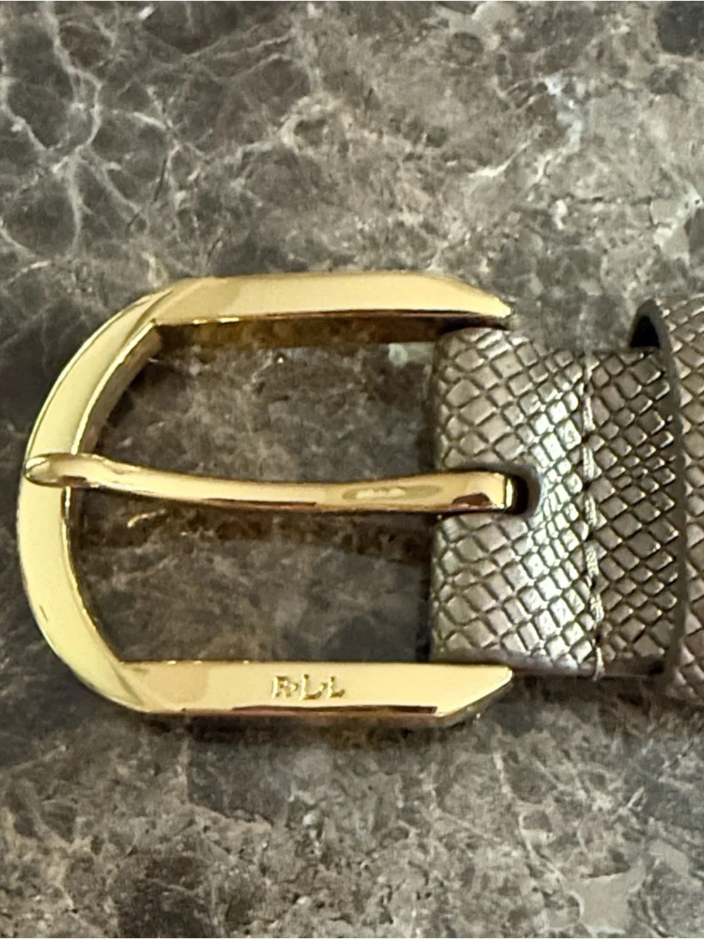 Lauren Ralph Lauren Gold Tone Belt, Medium